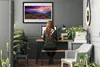 Bild 100x70 MDF-Rahmen Wandkunst Sun Mountain Meadow Produktbild-Vorschau 3