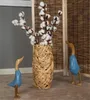 NATUR BODEN VASE "CALIDA" | 40 cm, Wasserhyazinthe | Produktbild-Vorschau 3
