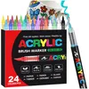 Acrylmarker-Set mit 24 Pinselfarben zum Selbermalen Produktbild-Vorschau 1