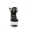 DELIGHT-608 Damen Sandale von Pleaser, Schwarz Transparent Produktbild-Vorschau 9