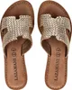 Lazamani Flor Damen Leder-Pantoletten Gold Größe 39 Produktbild-Vorschau 12