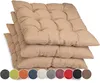 Sunnypillow 4er Set Stuhlkissen mit Bändern 45x45 cm Produktbild-Vorschau 1