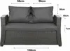 Coussins pour canapé de jardin - Anthracite| Assise Voir les images du produit 2