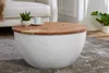 riess-ambiente Table basse ronde ORIENT STORAGE 60 cm, bois Voir les images du produit 4