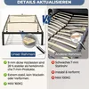 Metallbett Bettrahmen mit Matratze 90 x 200 cm, Bettgestell Produktbild-Vorschau 14