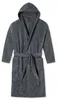 Schiesser badjas Essentials, grijs, effen, katoen Productafbeelding-voorbeeld 7