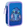 Dvoupatrový školní penál Stitch modrý - vybavený Náhled obrázku produktu 1