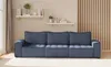 Sofaset Modulsofa-Set 6-teilig SANDE 3-2-1 Stoff Raven Blau Produktbild-Vorschau 4