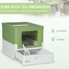 PawHut Katzentoilette Katzenklo mit Deckel Schaufel Produktbild-Vorschau 4