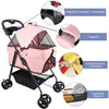 2 in 1 Hundewagen,Hundebuggy bis 15 kg mit abnehmbarem Produktbild-Vorschau 5