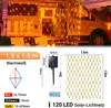 Izrielar Solar Lichternetz 1.5x1.5M Warmweiß Lichterkette Produktbild-Vorschau 2