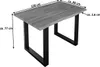 Esstisch Baumkante massiv Akazie stone 120 x 80 cm schwarz Produktbild-Vorschau 2