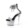 SKY-327RSI Damen Sandale von Pleaser, Silber Schwarz , EU Produktbild-Vorschau 3