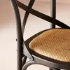 Hoker barowy z litego drewna i trzciny, szerokość 50 cm - Podgląd zdjęcia produktu 4
