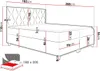 MIRJAN24 Boxspringbett Inez, Doppelbett mit zwei Bettkästen Produktbild-Vorschau 6