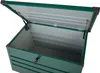 BELIANI Gartentruhe Dunkelgrün Metall 300 L 100 x 62 cm Produktbild-Vorschau 7