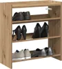vidaXL Botník Artisan dub 60x25x62 cm Materiál na bázi Náhled obrázku produktu 2