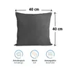 Komfortec 100% Baumwolle Kissenbezüge 2er Set 40x40 cm, Produktbild-Vorschau 3