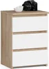 Nachttisch AKORD CL3 Sonoma-Eiche 40 cm 3 Schubladen Front Produktbild-Vorschau 1