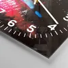 Wanduhr - Quadrat - Glasuhr - Lippen Gesicht Frau - 30x30cm Produktbild-Vorschau 5