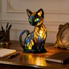 Katzen Lampe, Katzenlampe Mosaik, Nachttischlampe, USB Produktbild-Vorschau 5