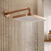Rea Soffione Doccia Rettangolare Js-032 Brushed Copper Anteprima dell’immagine prodotto 4