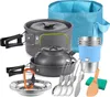21-teiliges Campinggeschirr-Set, Kochtopf und Pfanne, Produktbild-Vorschau 1