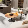 WISFOR 2er Set Couchtisch, Satztisch aus Holz und Glas, Produktbild-Vorschau 6