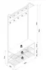 Skohylde | Mål ca. H. 190 x B. 90 x D. 30 cm | Tøjstativ i Produktbild-Vorschau 5