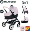 Maxi Cosi Kočárek 3v1 pro panenky, růžovo-černý, od 3 let Náhled obrázku produktu 3