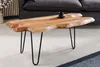 Massivholz Couchtisch WILD 100cm Akazie natur Hairpin Legs Produktbild-Vorschau 4