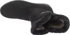 A single black boot with fur lining is shown against a white background. Náhled obrázku produktu