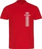 multifanshop Herren T-Shirt - Nürnberg - Streifen, rot, Produktbild-Vorschau 1