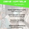 EKNA Drehmaschine 110mm - Metall Silber - NICHT konisch! Produktbild-Vorschau 4