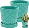 KOTARBAU® 2 pcs. Pot de plante avec soucoupe couleur Voir les images du produit 1