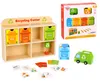 Trieur éducatif de centre de recyclage en bois Tooky Toy Voir les images du produit 2