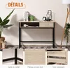 HOMCOM Bureau avec rangement table bureau Industriel bureau Voir les images du produit 4