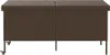 vidaXL Gartentruhe mit Rollen Braun 160x55x75 cm Poly Produktbild-Vorschau 2