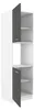 Küchen Hochschrank 60 cm Lara Grau Hochglanz Küchenzeile Produktbild-Vorschau 2