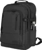A black backpack is shown against a white background. Voir les images du produit