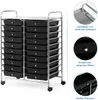 COSTWAY Rollwagen mit Schubladen Rollcontainer Badrollwagen Produktbild-Vorschau 3