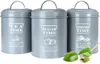3 Vorratsdosen aus Metall Kaffeedose Teedose Zuckerdose  Produktbild-Vorschau 1