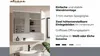 A bathroom cabinet with a mirror is shown above a sink, with text describing its features. Anteprima dell’immagine prodotto