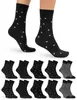 OCERA 10 Paar Damen Socken mit einfarbigem Muster - schwarz Produktbild-Vorschau 5