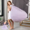 Pouf sacco in velluto a coste BANANAIR 105 x 85 cm viola Anteprima dell’immagine prodotto 5