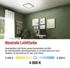 LED-Anbauleuchte FLORI quadrat, schwarz, 18W, neutralweiß Voir les images du produit