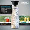Arendo Glaskaraffe mit Deckel, 1,2 L, Wasserkaraffe, Produktbild-Vorschau 3