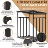 Kaminholzregal Metall 185x105x185 cm verzinkt anthrazit mit Produktbild-Vorschau 7