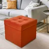 MG Design Polsterhocker Orange 45x45 cm - Stauraum 50L, bis Produktbild-Vorschau 2