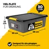 MONZANA® 2x Aufbewahrungsbox 30L mit Deckel 40kg belastbar Produktbild-Vorschau 2